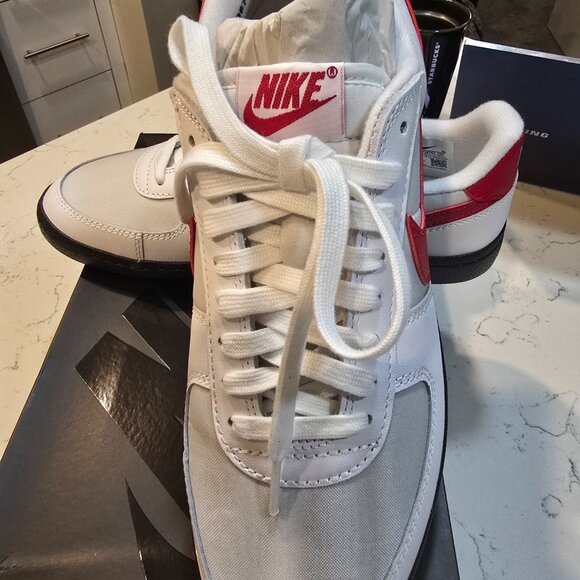 Nike Field General 82 SP White Varsity Red FQ8762 100 Mens Size 10 Shoes Sneaker - Picture 2 of 9